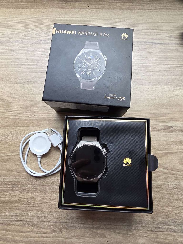 Huawei Watch GT 3 Pro Xám Titanium Da 46mm. Mua bán Thiết bị đeo thông minh tại Quận Nam Từ Liêm Hà Nội được đăng bởi Tú Nguyễn hình 1