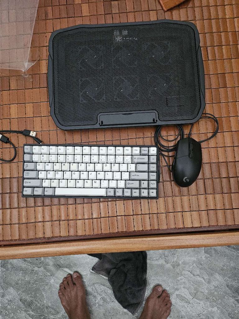 Bàn phím cơ EK384W Đen Trắng. Mua bán Phụ kiện (Màn hình, Chuột...) tại Quận Ô Môn Cần Thơ được đăng bởi Giau Dat hình 1