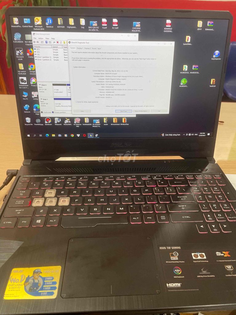 ASUS TUF Gaming FX505GM i5 -8750H. Mua bán Laptop tại Quận Bình Thạnh Tp Hồ Chí Minh được đăng bởi Nguyễn Minh Hiếu hình 1
