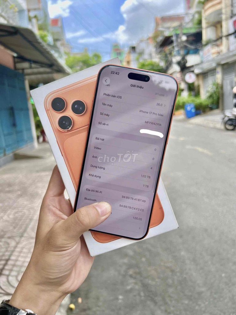 Apple iPhone 17 Pro Max 1TB Cam ZP/A ( còn fix ). Mua bán Điện thoại tại Quận Gò Vấp Tp Hồ Chí Minh được đăng bởi Nguyễn Phan Bá Khoa hình 1