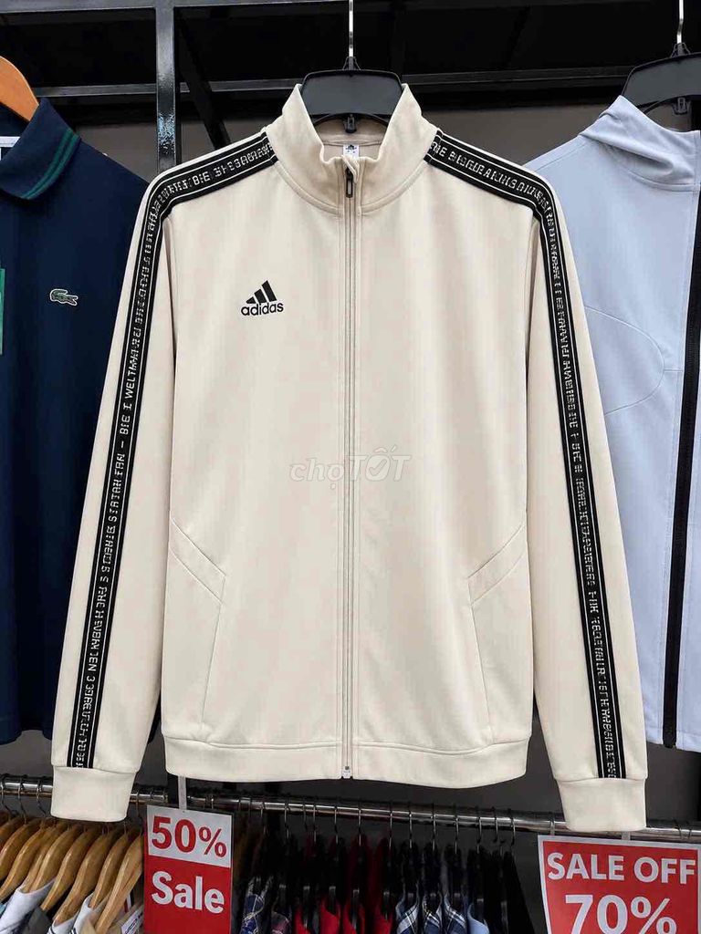 Áo khoác Adidas unisex vải mềm mịn màu Kem. Mua bán Quần áo tại Thành phố Thủ Đức Tp Hồ Chí Minh được đăng bởi HanghieuOUTLET  hình 1