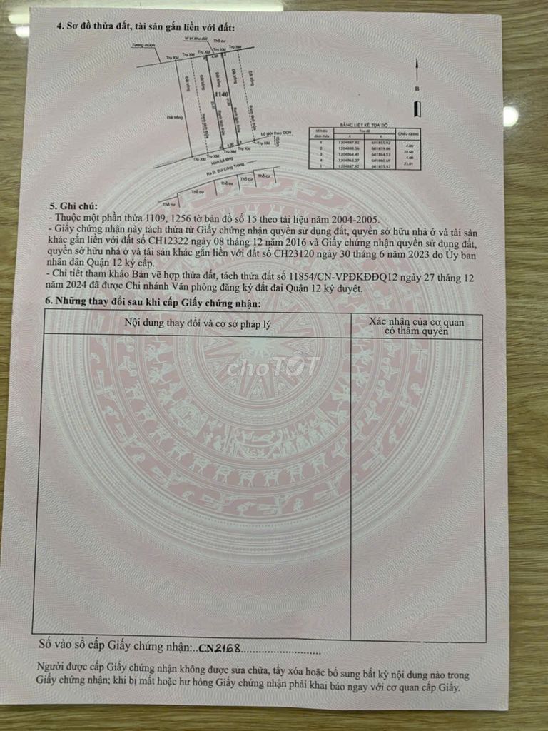 Chính chủ cần bán gấp đất thổ cư xây dựng ngay. Mua bán đất tại Quận 12 Tp Hồ Chí Minh được đăng bởi bùi thị thêu hình 2