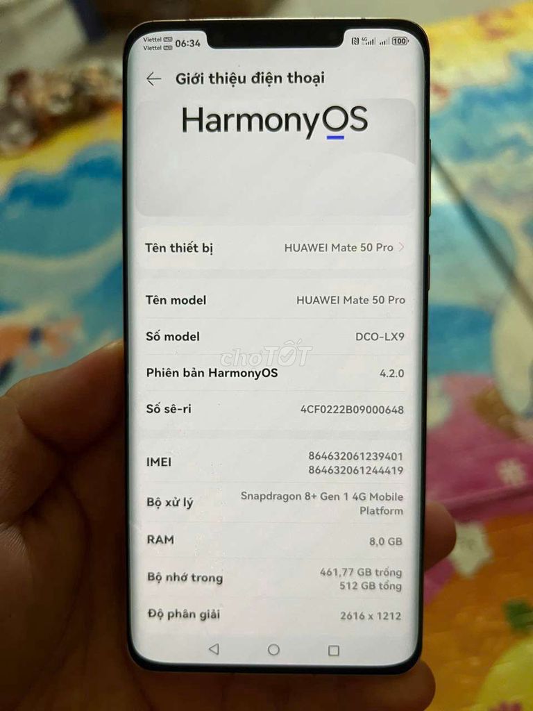 Huawei Mate 50 Pro 512GB Cam lưng da sạc66W. Mua bán Điện thoại tại Thị xã Bến Cát Bình Dương được đăng bởi Quân hình 1