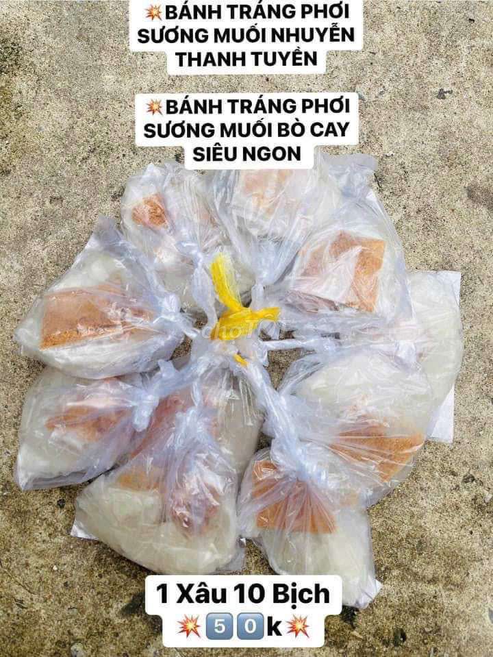 Bánh tráng ủ bơ phơi sương