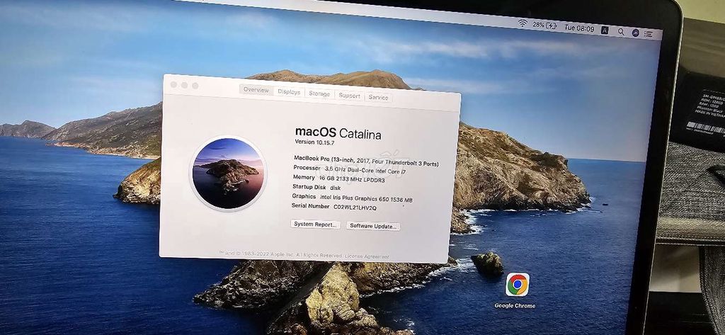 Macbook pro 2017 touch bar 13