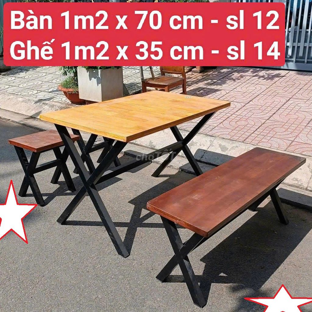 Bộ bàn ghế quán ăn,bàn ghế sân vườn thanh lý. Mua bán Bàn ghế tại Thành phố Thủ Đức Tp Hồ Chí Minh được đăng bởi Shop Nội thất Phú Nhàn hình 1