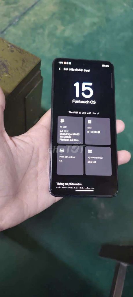 Vivo V40 Lite 256GB Đen. Mua bán Điện thoại tại Thành phố Dĩ An Bình Dương được đăng bởi Điện thoại giá tốt hình 1