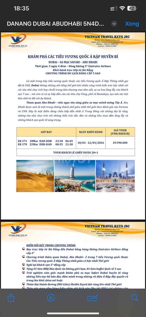 TOUR DUBAI – SA MẠC SAFARI – ABU DHABI. Du lịch tại Quận Hải Châu Đà Nẵng được đăng bởi Đỗ Tùng hình 1