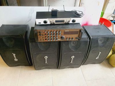Bộ dàn karaokeArirang 4 loa đầu xử lí âmthanh 1mic. Mua bán Tivi, Âm thanh tại Thành phố Rạch Giá Kiên Giang được đăng bởi Tuấn Trinh