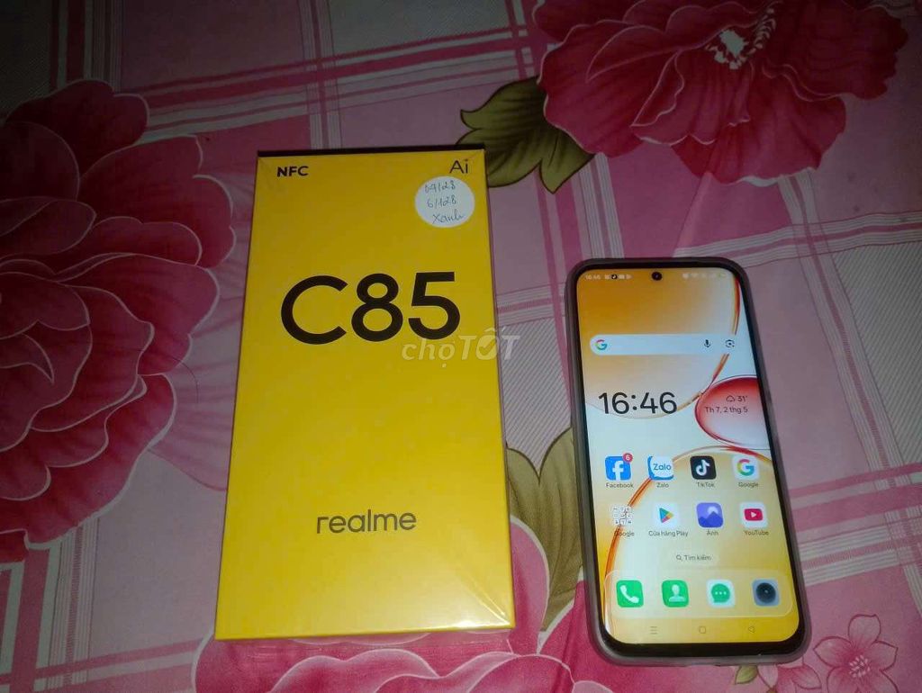 Realme C85 128GB Xanh 6GB Like New. Mua bán Điện thoại tại Thành phố Cà Mau Cà Mau được đăng bởi Hồ Tâm hình 1