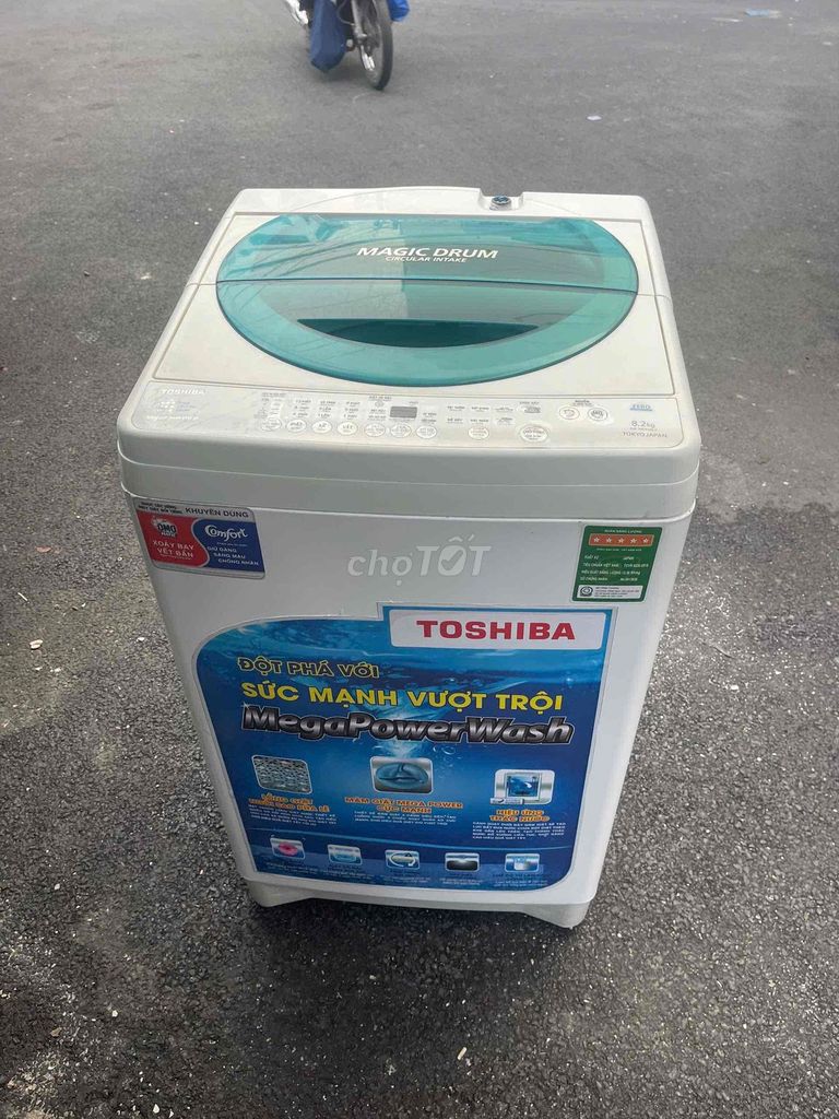 Máy giặt toshiba, lồng đứng, khối lượng 8.2kg. Mua bán Máy giặt tại Quận Tân Bình Tp Hồ Chí Minh được đăng bởi Điện lạnh Chí Linh hình 1