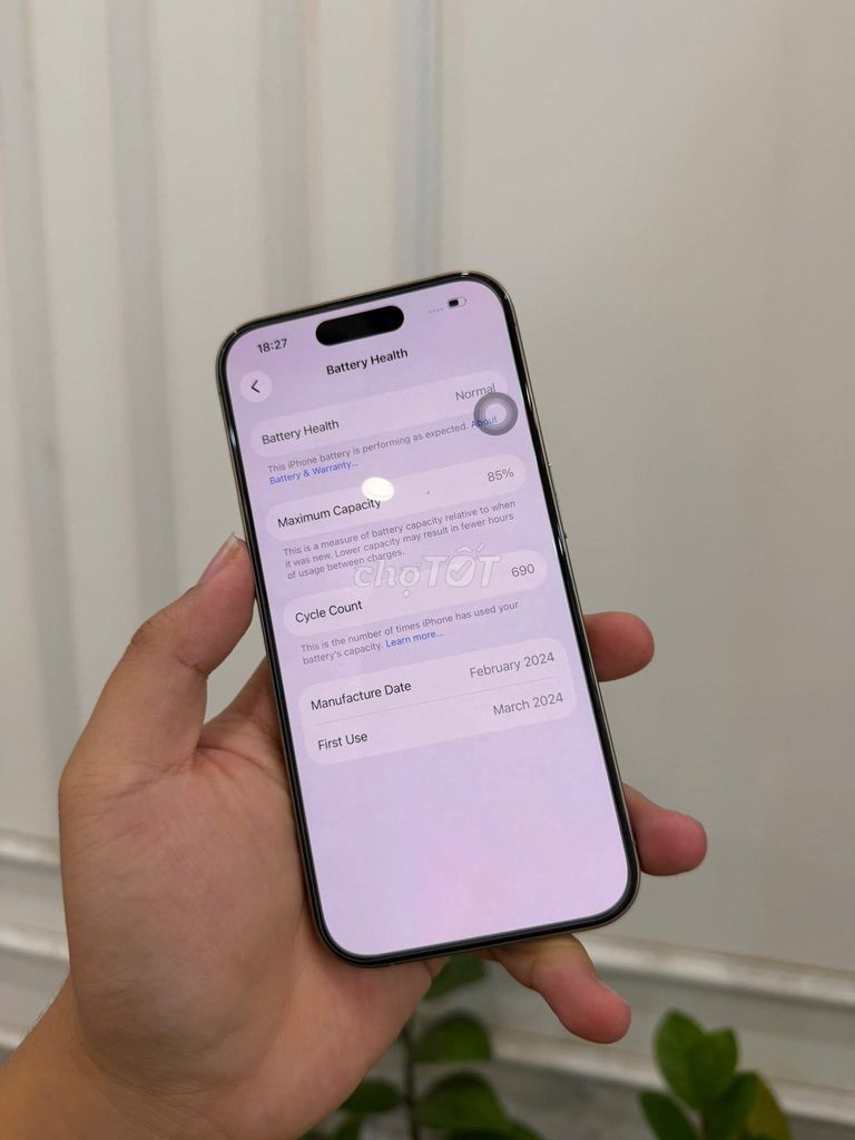 Apple iPhone 15 Pro 256GB Titan Tự Nhiên Like New. Mua bán Điện thoại tại Quận Ngũ Hành Sơn Đà Nẵng được đăng bởi Thanh Ngo hình 1