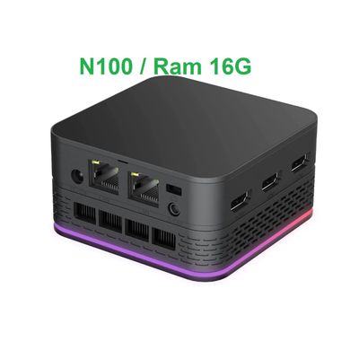 Case máy tính mini pc Intel N100 ram16gb SSD 256gb
