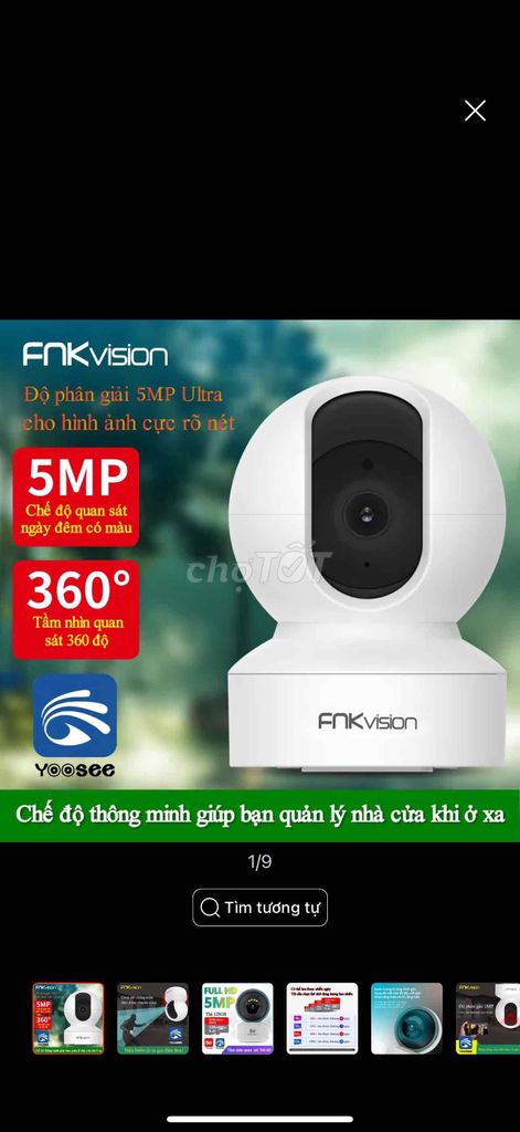 Camera Fnkvision/Yoosee 5Mpx Full HD siêu nét