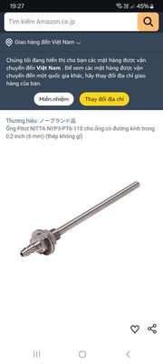 Ống inox pitot. Mua bán Đồ chuyên dụng, Giống nuôi trồng tại Thành phố Biên Hòa Đồng Nai được đăng bởi an phú