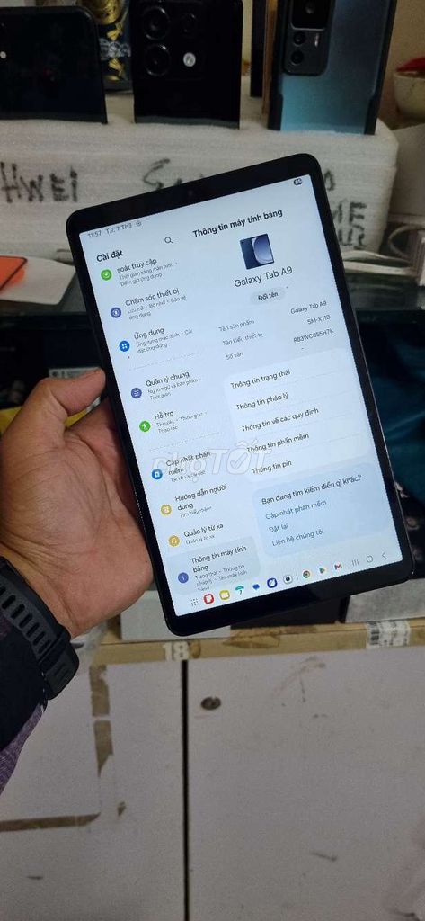 Samsung Galaxy Tab A9 8GB/128GB Xám. Mua bán Máy tính bảng tại Thành phố Bắc Ninh Bắc Ninh được đăng bởi thành mobile hình 1