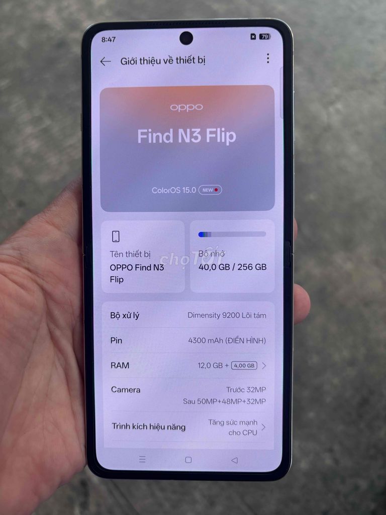 Oppo Find N3 Flip 256GB Trắng. Mua bán Điện thoại tại Quận 11 Tp Hồ Chí Minh được đăng bởi Huy Trịnh hình 1