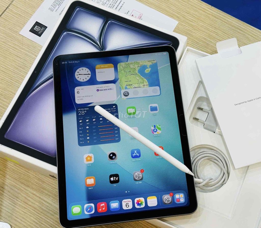 Apple iPad Air M2 11 inch 128GB Wifi Fullbox. Mua bán Máy tính bảng tại Quận Đống Đa Hà Nội được đăng bởi  Cường Apple hình 1