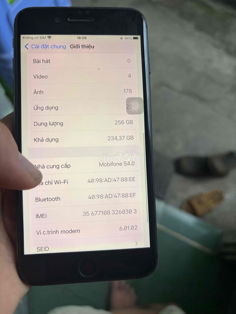 Apple iPhone 8 Plus 256GB Đen. Mua bán Điện thoại tại Thành phố Dĩ An Bình Dương được đăng bởi Thuy hình 1