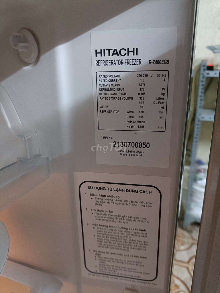 Tủ lạnh Hitachi 335l đang sử dụng rất tốt