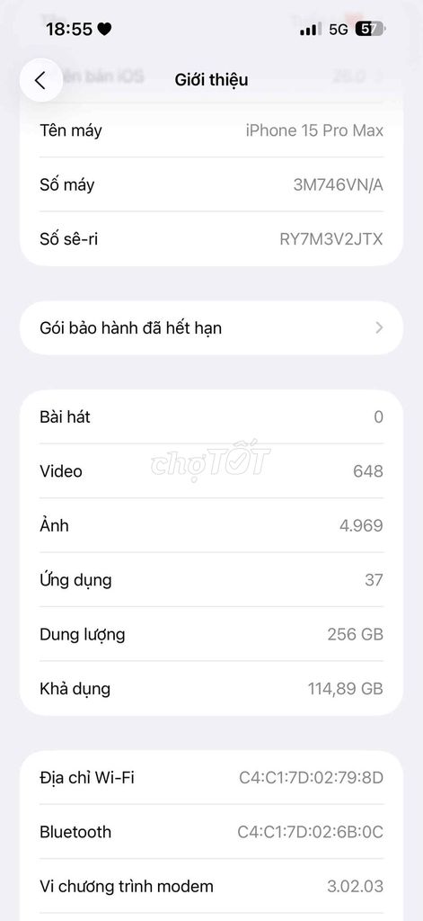 Apple iPhone 15 Pro Max 256GB Titan tự nhiên. Mua bán Điện thoại tại Thành phố Vinh Nghệ An được đăng bởi Tuấn hình 1