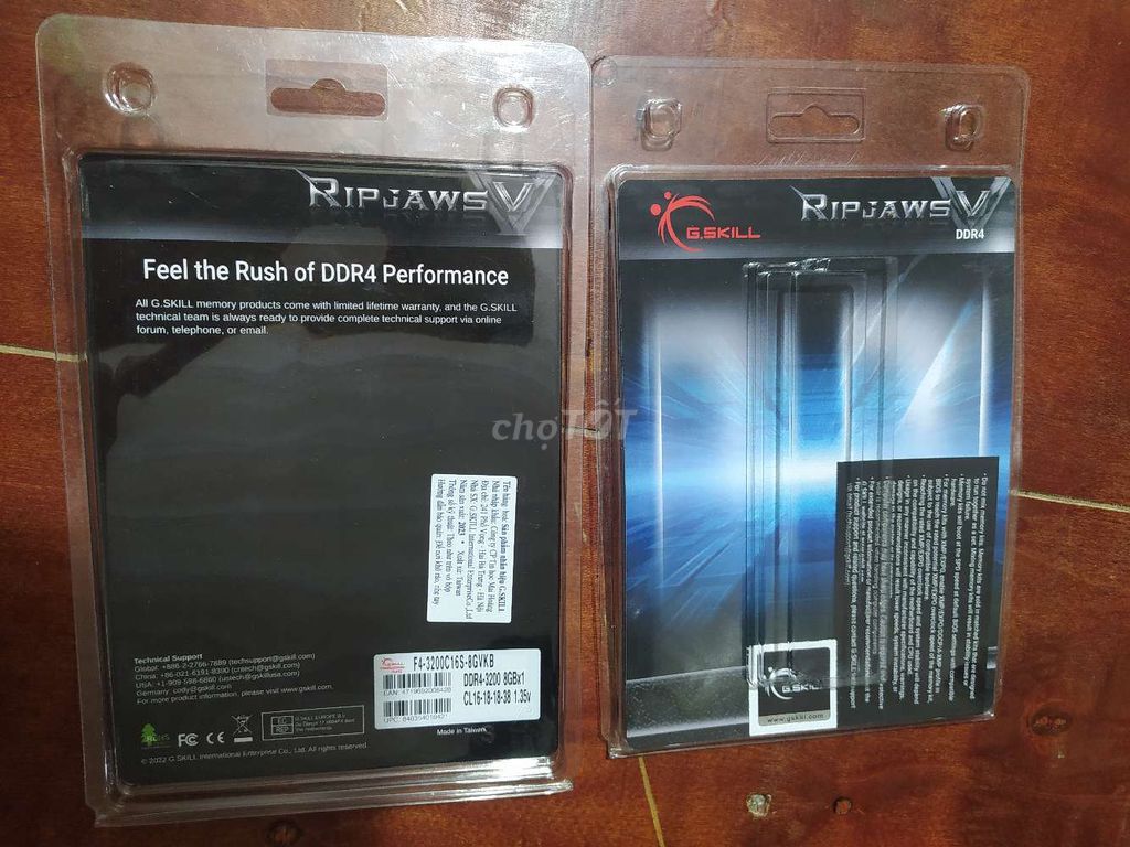 Bán cặp RAM DDR4 16Gb(8x2)bus3200 Gskill RIPJAWS V