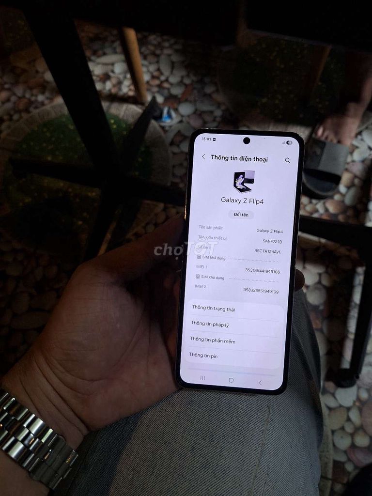 Samsung Z Flip 4 chính hãng 2 sim zin all. Mua bán Điện thoại tại Quận Bình Tân Tp Hồ Chí Minh được đăng bởi V I N H hình 1