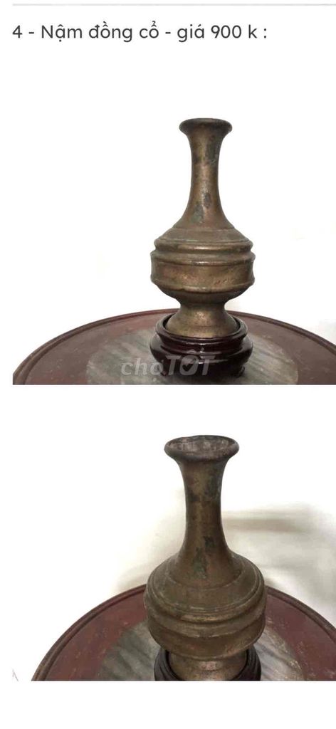 Nậm đồng cổ. Mua bán Đồ sưu tầm, đồ cổ tại Thành phố Thái Bình Thái Bình được đăng bởi Phạm Anh Bằng hình 1