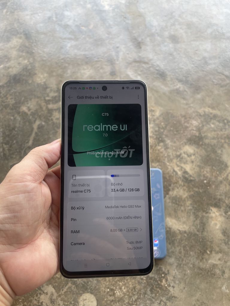 Realme C75 8/128G gold tgdđ như mới pin 6000mah. Mua bán Điện thoại tại Quận Tân Phú Tp Hồ Chí Minh được đăng bởi Thaitran hình 1