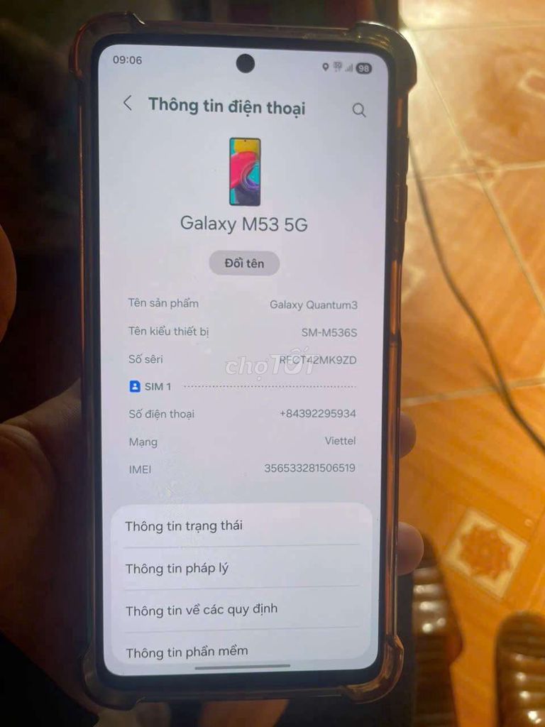 Samsung Galaxy M53 5G 8GB/128GB. Mua bán Điện thoại tại Quận Bắc Từ Liêm Hà Nội được đăng bởi Thuý Quang hình 1