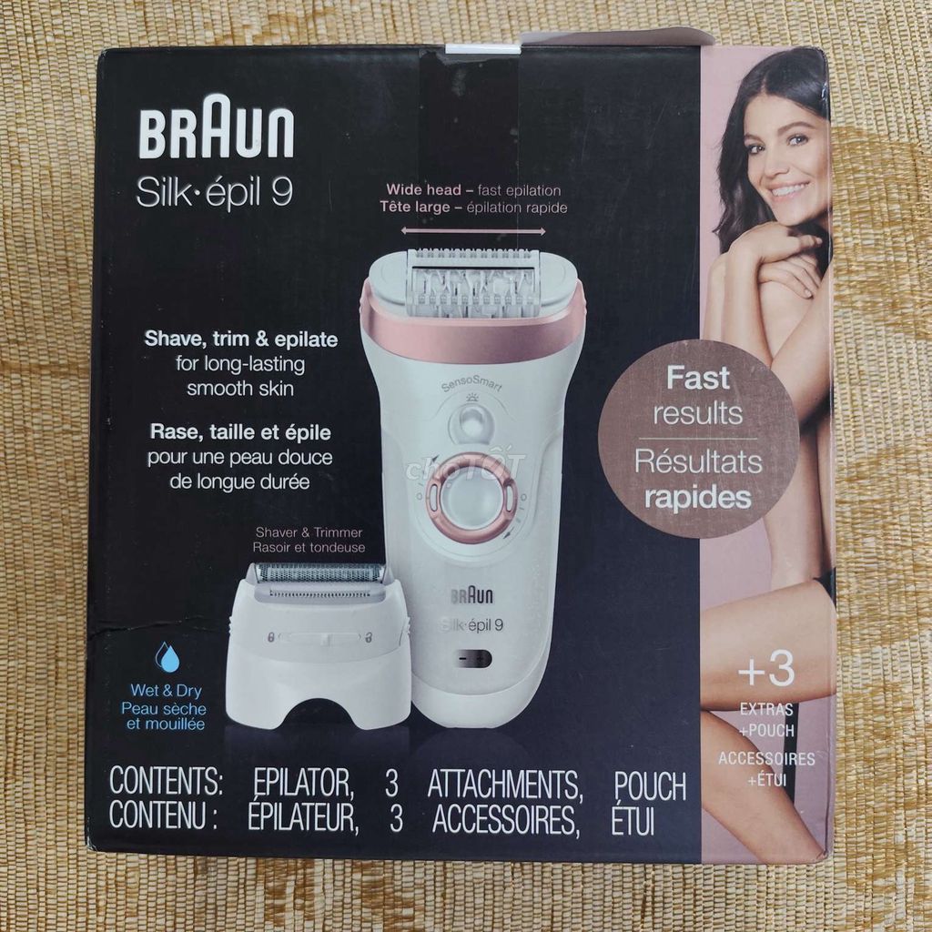 Máy nhổ lông Braun Silk-épil 9 mới seal. Mua bán Phụ kiện thời trang khác tại Quận 3 Tp Hồ Chí Minh được đăng bởi Ngô Hữu Nam hình 1