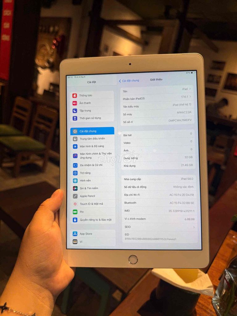 Apple iPad Gen 7 32GB 4G Bạc. Mua bán Máy tính bảng tại Quận Hoàng Mai Hà Nội được đăng bởi Tuấn Anh hình 1