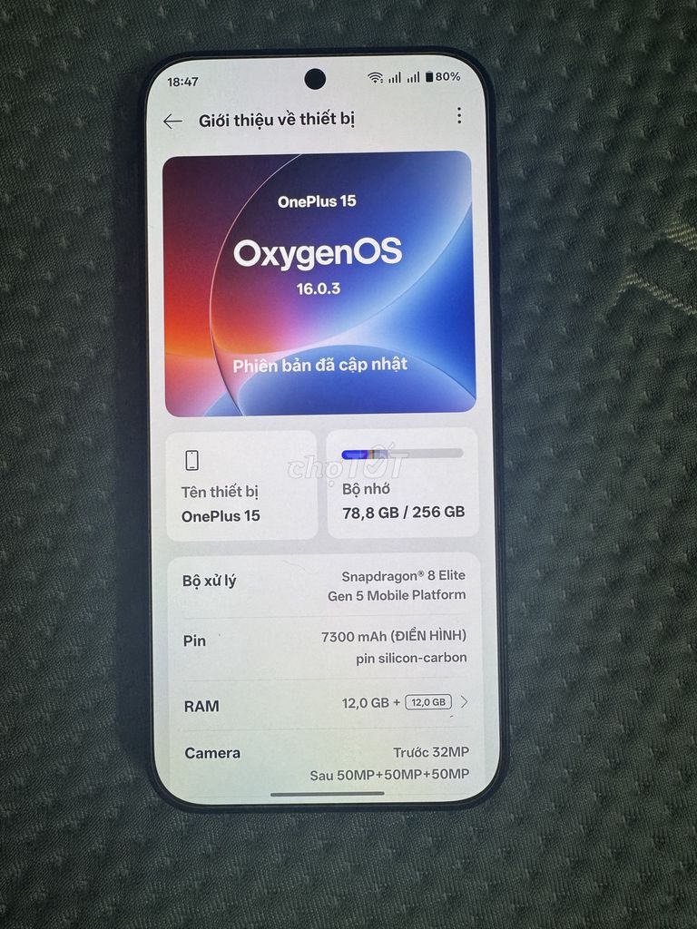 OnePlus 15 fullbox Đen. Mua bán Điện thoại tại Huyện Thường Tín Hà Nội được đăng bởi Hưng hình 1