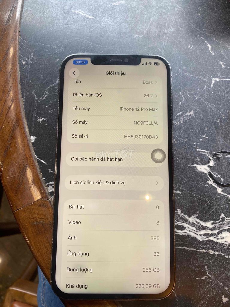 Apple iPhone 12 Pro Max 256GB Xám. Mua bán Điện thoại tại Quận Hai Bà Trưng Hà Nội được đăng bởi Quang Anh hình 1