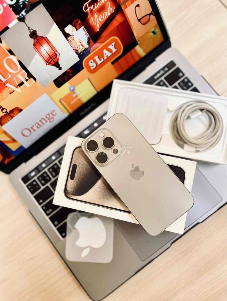 iPhone 15 Pro 128GB Titan FULLBOX BH APPLE 04/2025. Mua bán Điện thoại tại Quận 10 Tp Hồ Chí Minh được đăng bởi iStockHCM hình 1