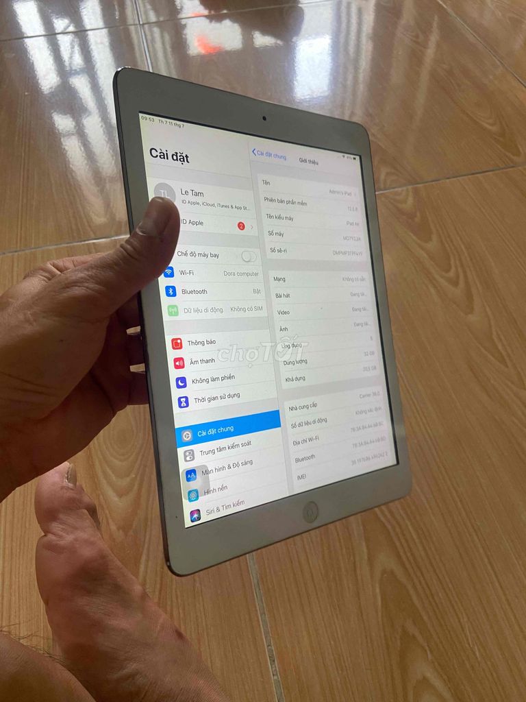 Apple iPad Air 5 32GB Xám. Mua bán Máy tính bảng tại Thành phố Biên Hòa Đồng Nai được đăng bởi Dora Computer hình 1