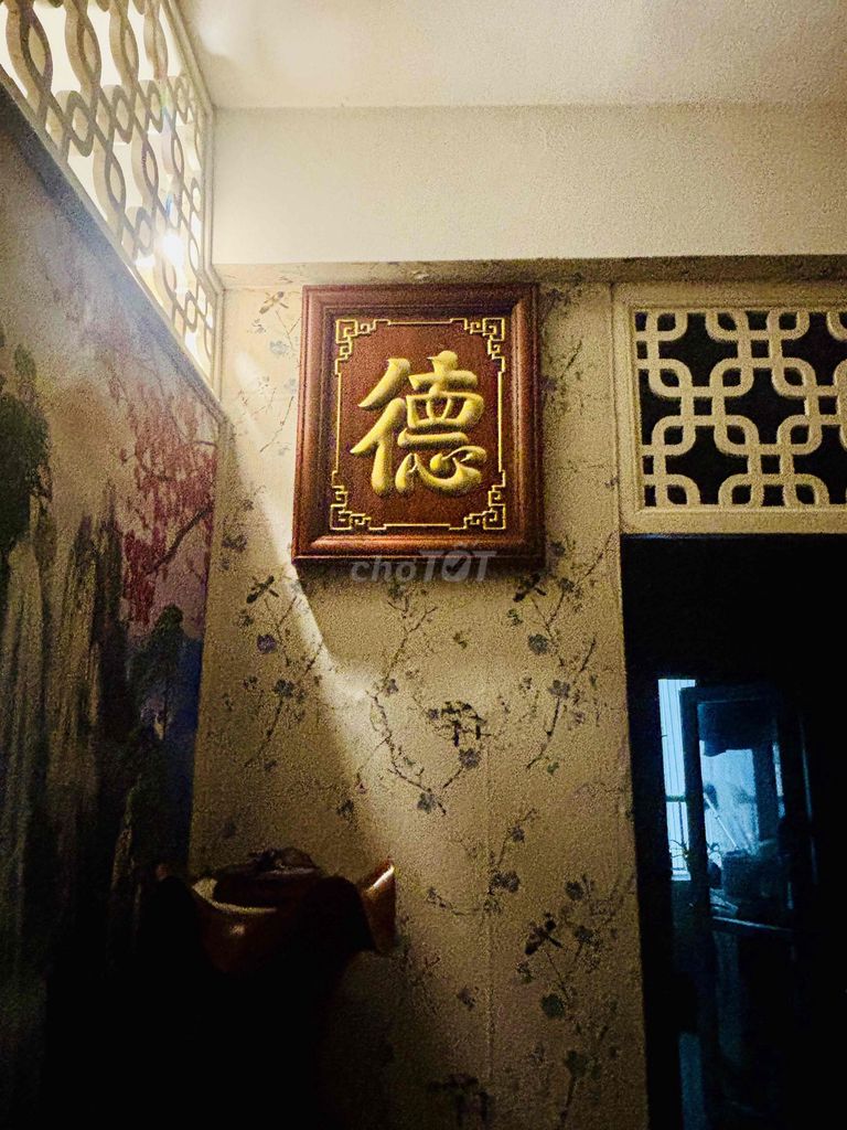 TRANH CHỮ ĐỨC GỖ G LÀO DÁT VÀNG
