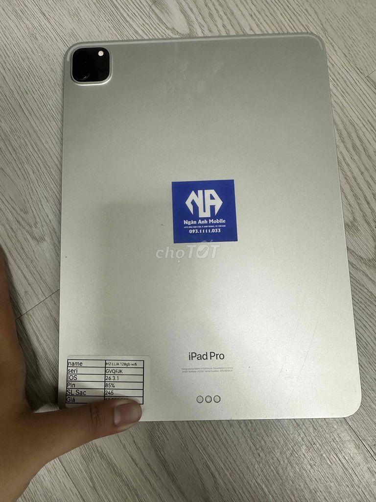 Apple iPad Pro M2 128GB Wifi Ngoại Hình 98. Mua bán Máy tính bảng tại Thành phố Thủ Đức Tp Hồ Chí Minh được đăng bởi Ngân anh mobile hình 1