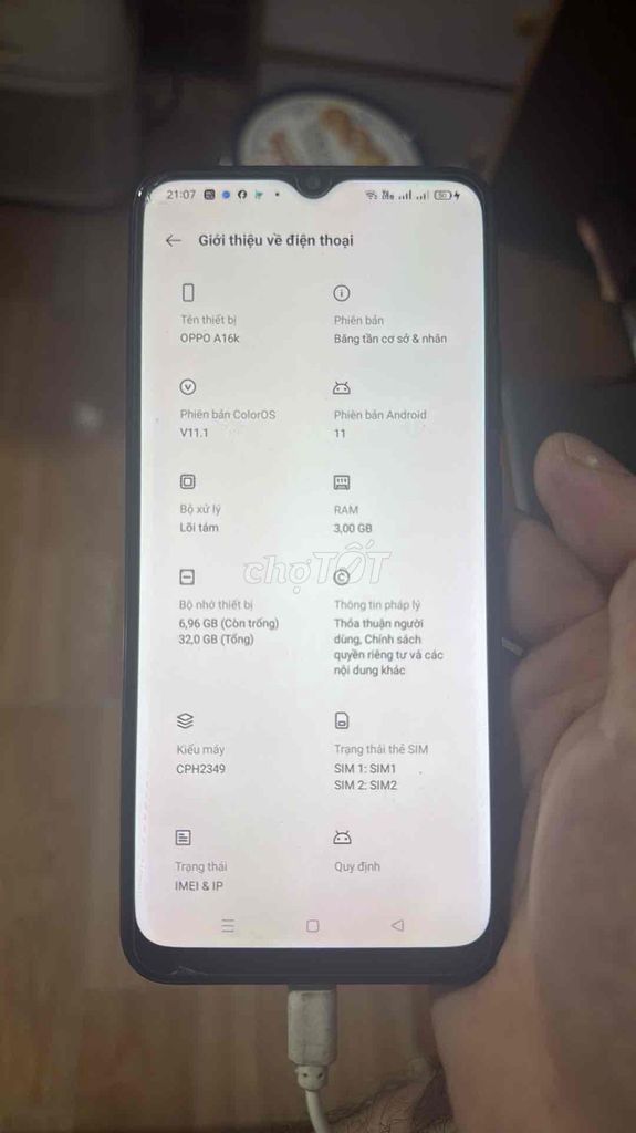 oppo a16k. Mua bán Điện thoại tại Huyện Hưng Hà Thái Bình được đăng bởi Quân Minh (Thái Bình) hình 1