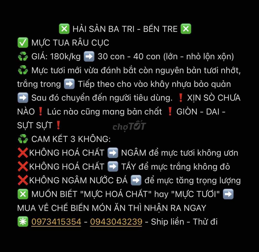 bán hải sản ba tri, bến tre