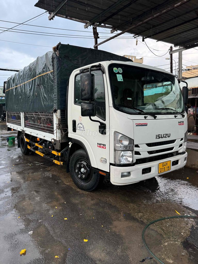 bán isuzu npr400 2022 tải 3t495 dài 5m2 kèo bạt