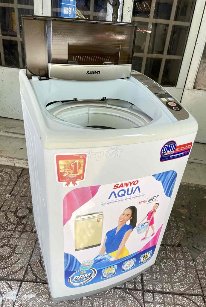 Máy giặt Sanyo 7kg zin êm tiết kiệm🖤