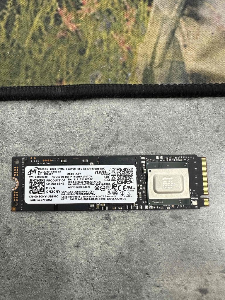 Ổ cứng SSD Micron NVME 1T Gen3x4 1TB Đã sử dụng. Mua bán Linh kiện (RAM, Card...) tại Huyện Cẩm Khê Phú Thọ được đăng bởi ANHDUONGSTORE hình 1