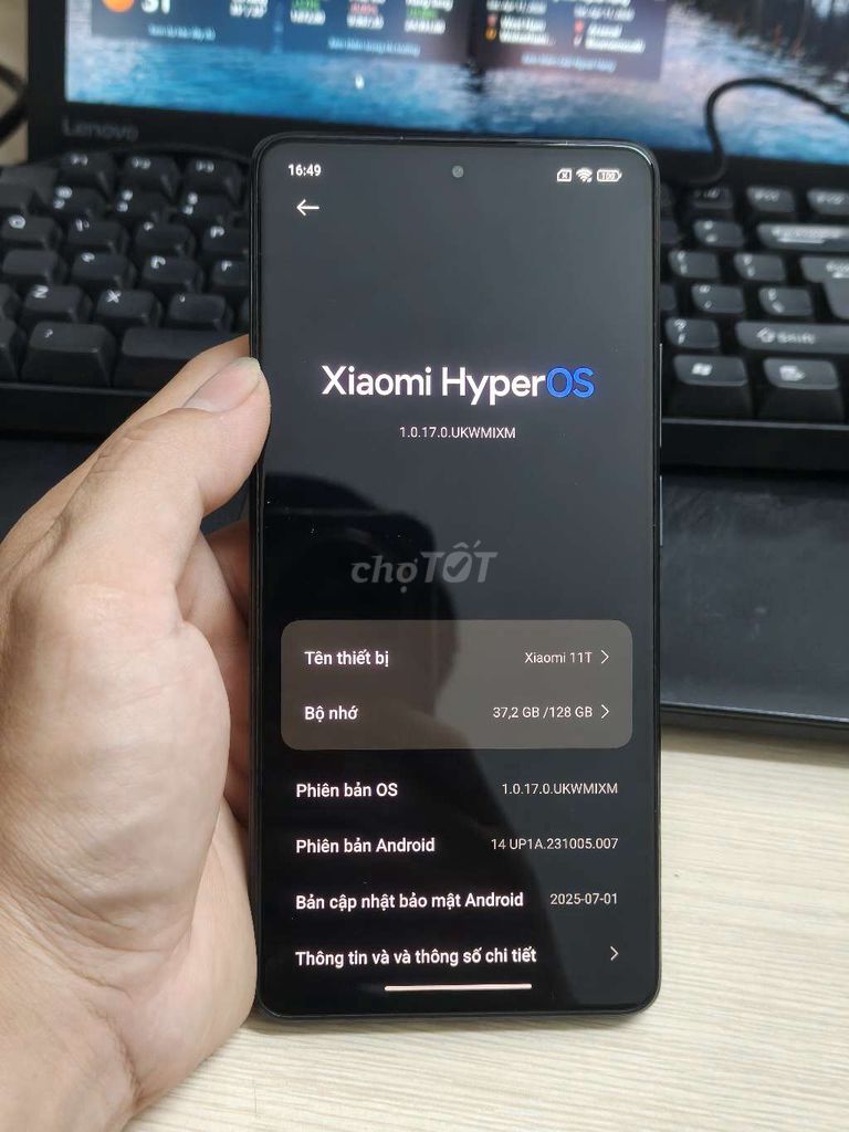 Xiaomi 11T 128GB Đen. Mua bán Điện thoại tại Thành phố Thủ Đức Tp Hồ Chí Minh được đăng bởi Thiet hình 1