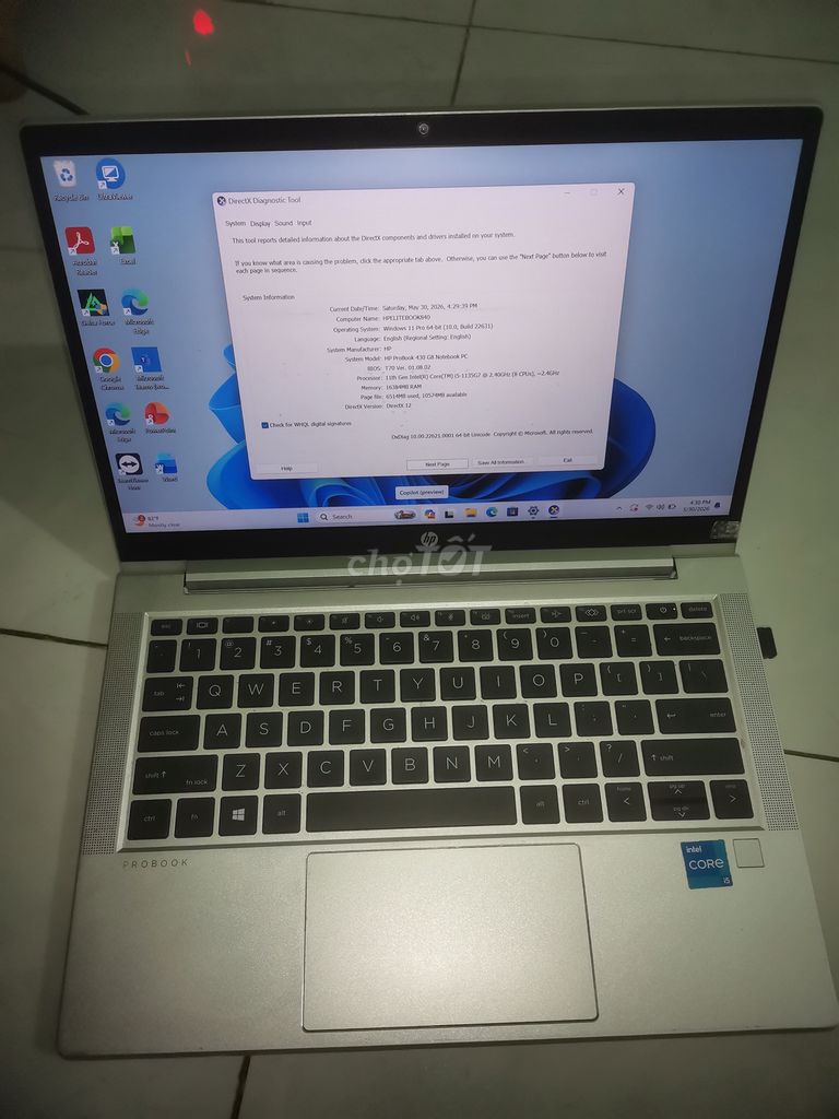 HP ProBook 430 G8 i5-1135G7 16GB/512GB Bạc. Mua bán Laptop tại Thành phố Thuận An Bình Dương được đăng bởi Nam hình 1