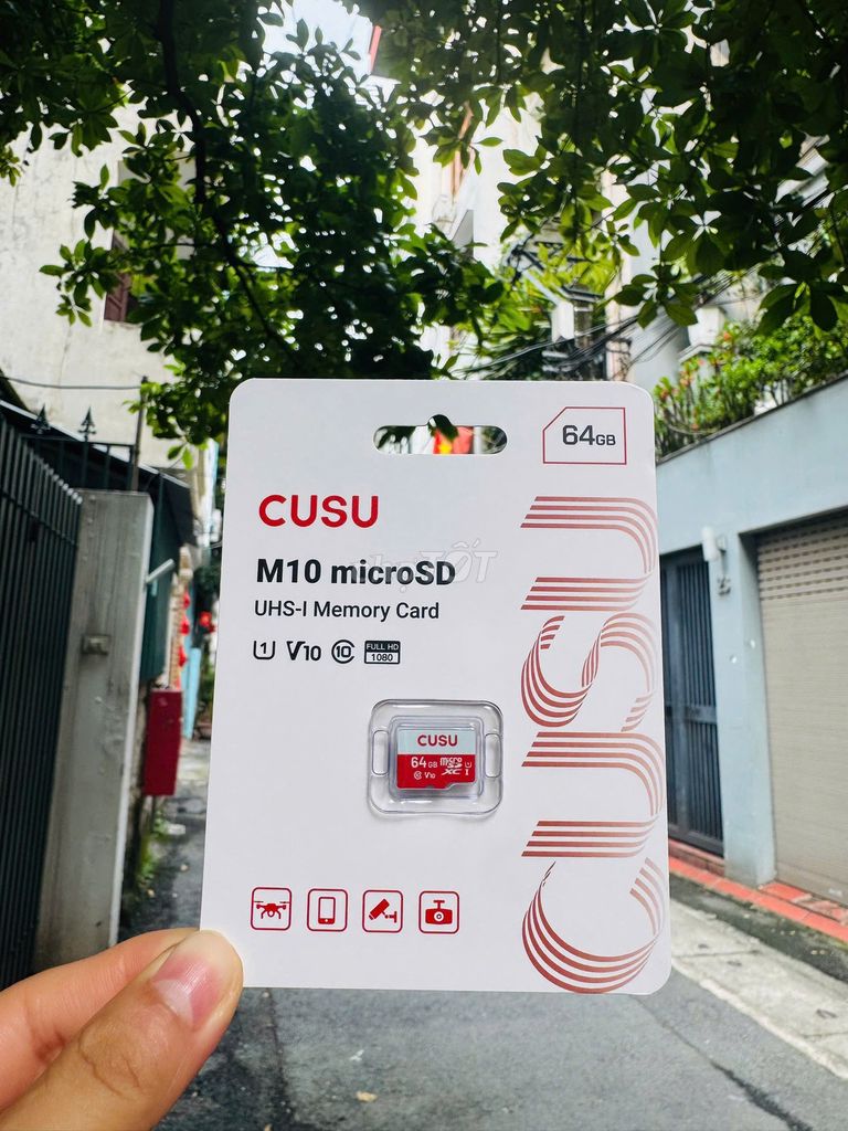 Thẻ nhớ MicroSD CUSU 64GB UHS-I U1 V10. Mua bán Phụ kiện (Màn hình, Chuột...) tại Quận Thanh Xuân Hà Nội được đăng bởi Nhà thông minh hình 1