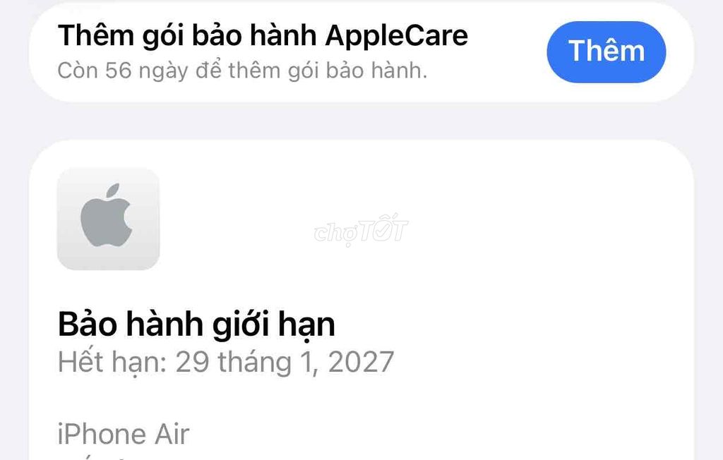 Apple iPhone Air 256GB Việt Nam. Mua bán Điện thoại tại Quận Ninh Kiều Cần Thơ được đăng bởi Liêu Toàn hình 1