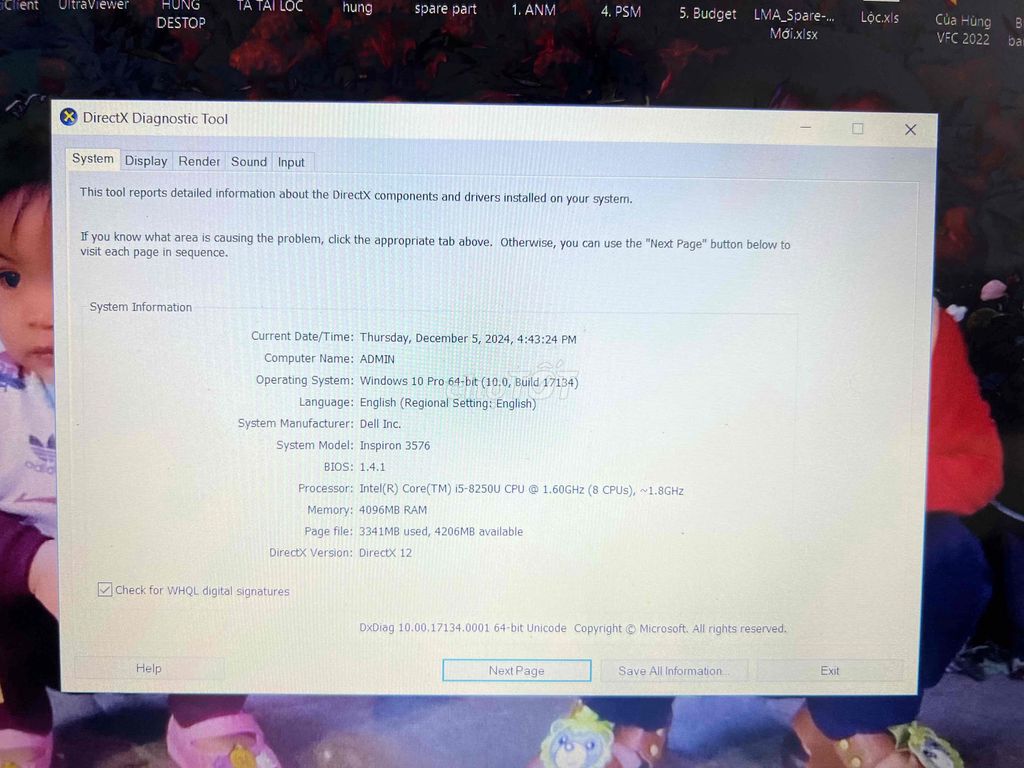 Dell Inspiron 3576 i5-8250U 4GB Đen. Mua bán Laptop tại Thành phố Biên Hòa Đồng Nai được đăng bởi mint phuong hình 1