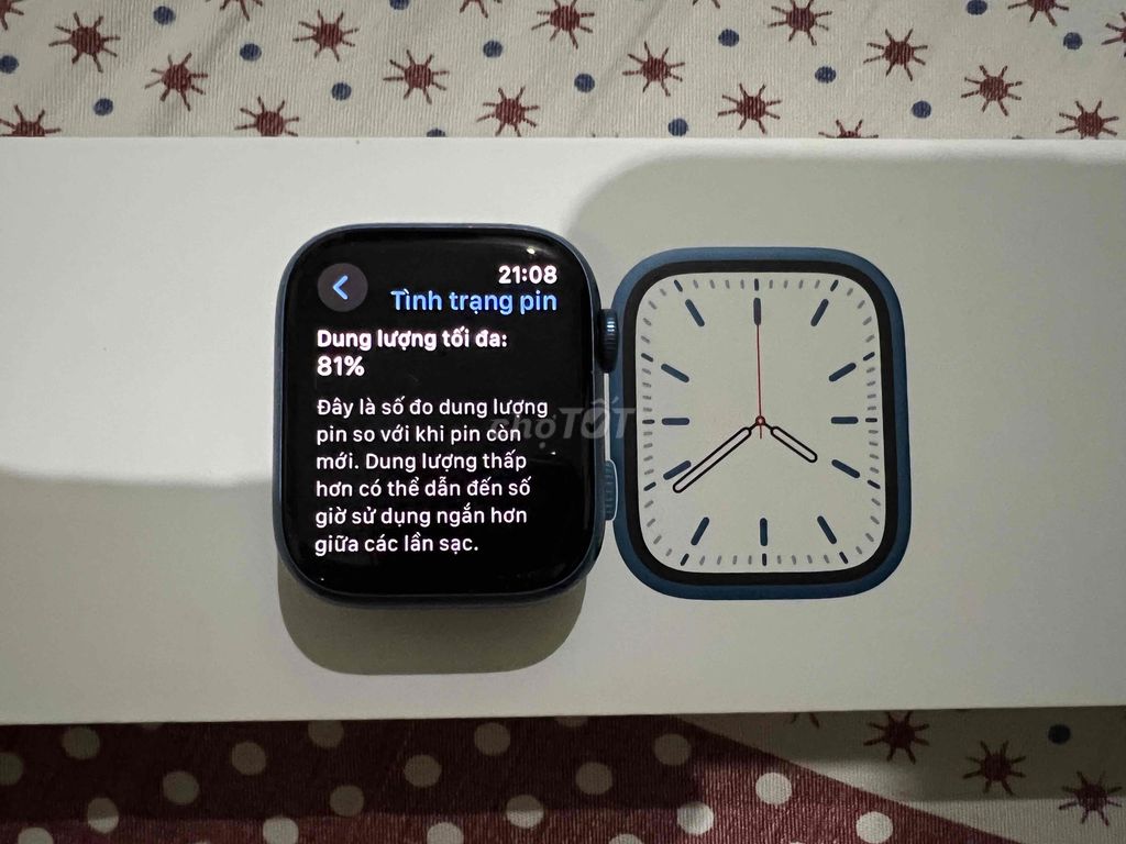 APPLE WATCH SERIES 7 45MM - NHÔM XANH - CELLULAR