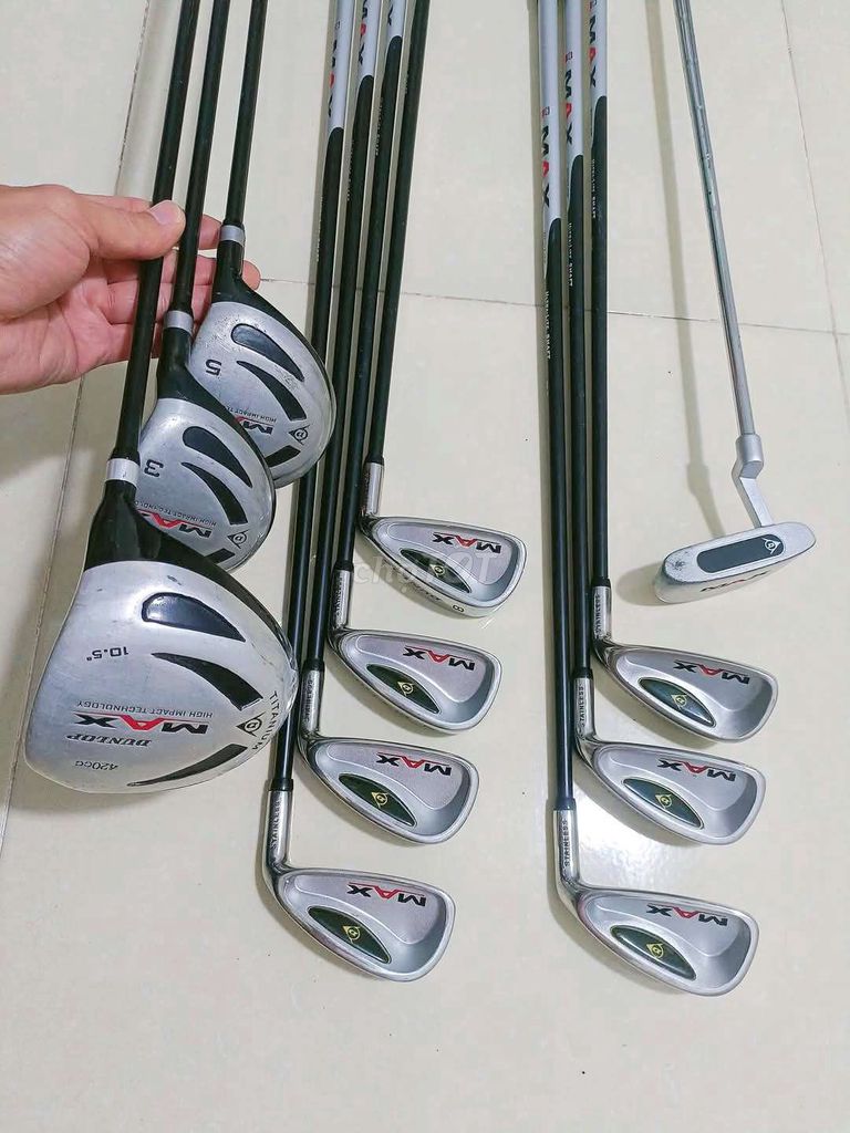 Bộ golf Dunlop 11 gậy golf Dunlop và túi golf cũ